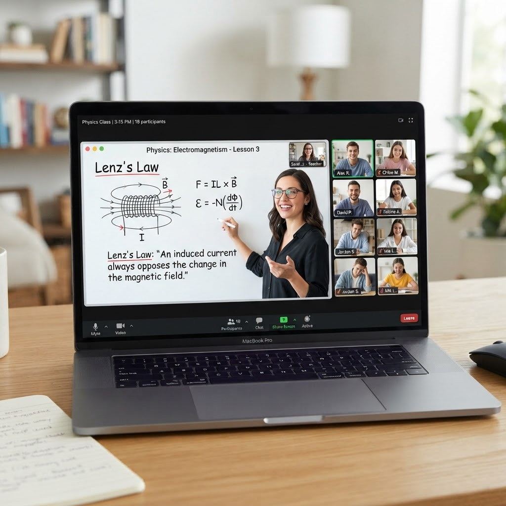 Maksimum 6 kişilik online canlı IB grup dersi